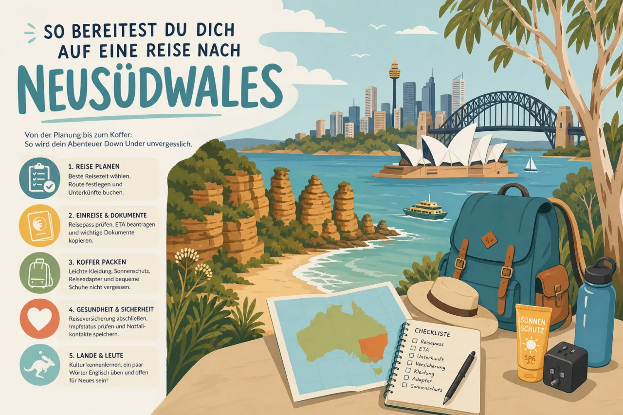 So bereitest du dich auf eine Reise nach Neusüdwales vor