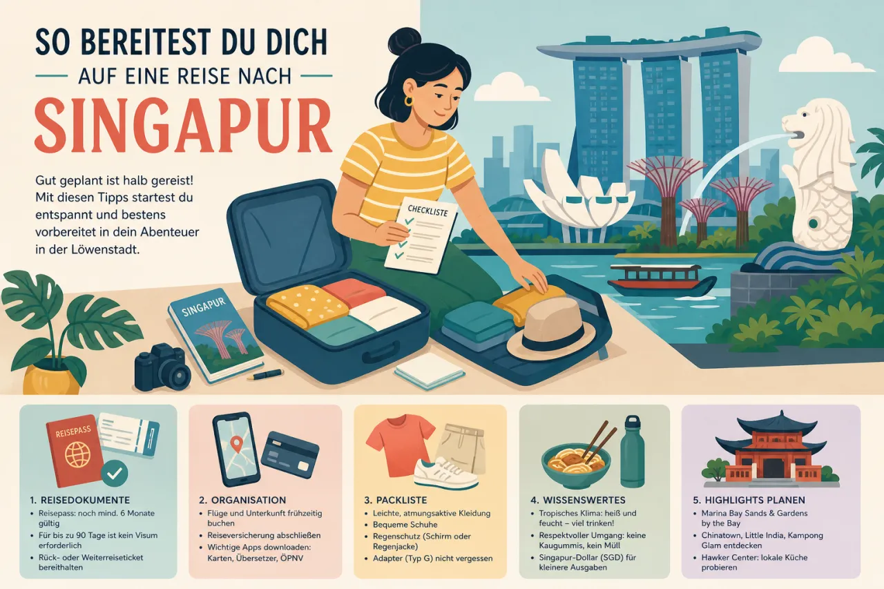 So bereitest du dich auf eine Reise nach Singapur vor