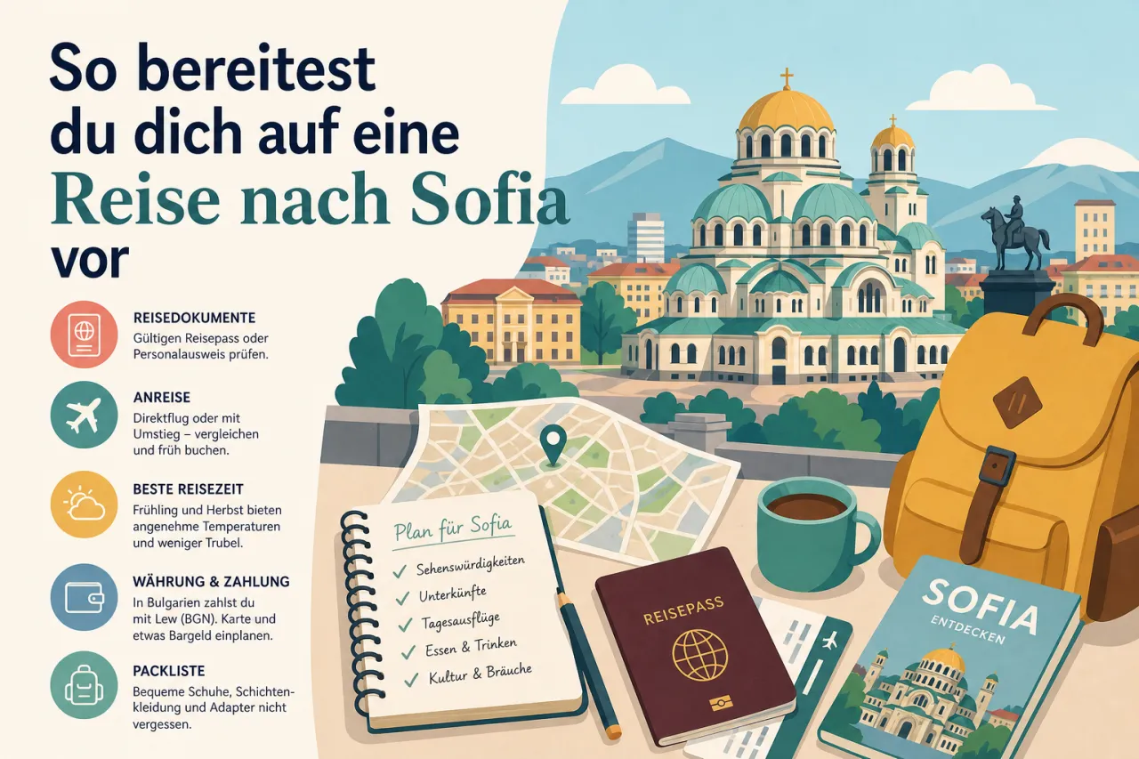 So bereitest du dich auf eine Reise nach Sofia vor