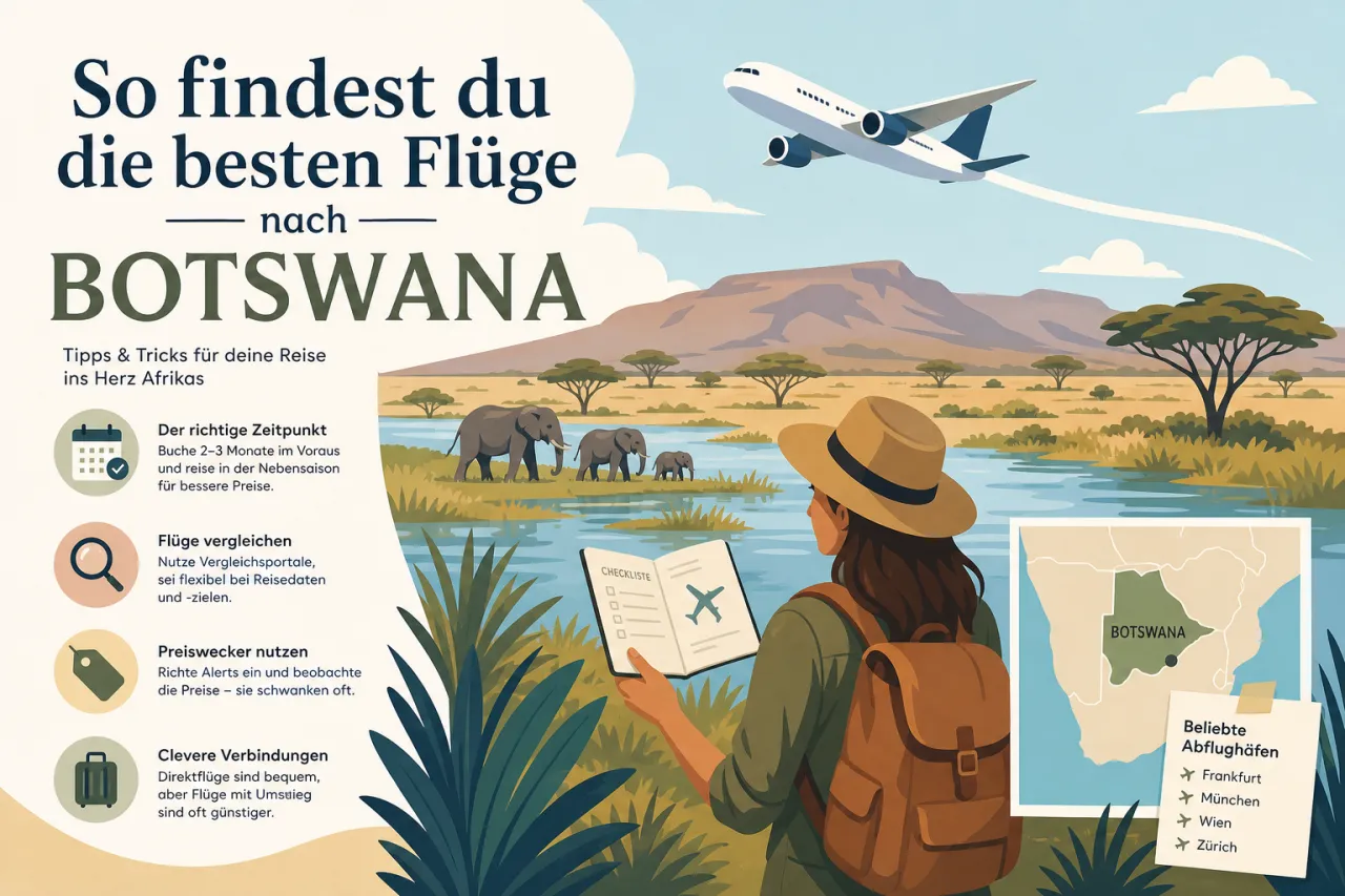 So findest du die besten Flüge nach Botswana