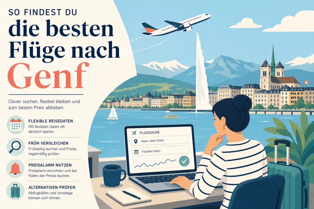 So findest du die besten Flüge nach Genf