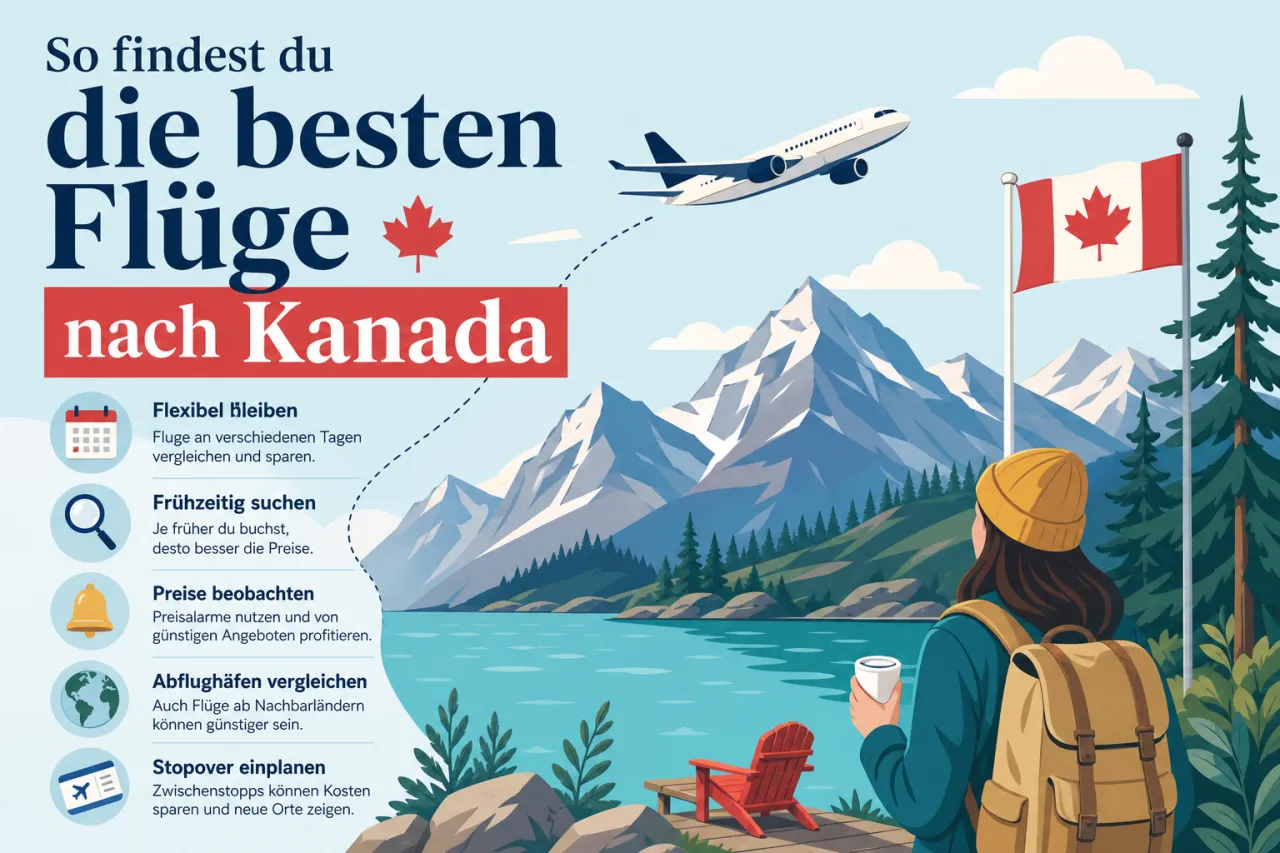 So findest du die besten Flüge nach Kanada