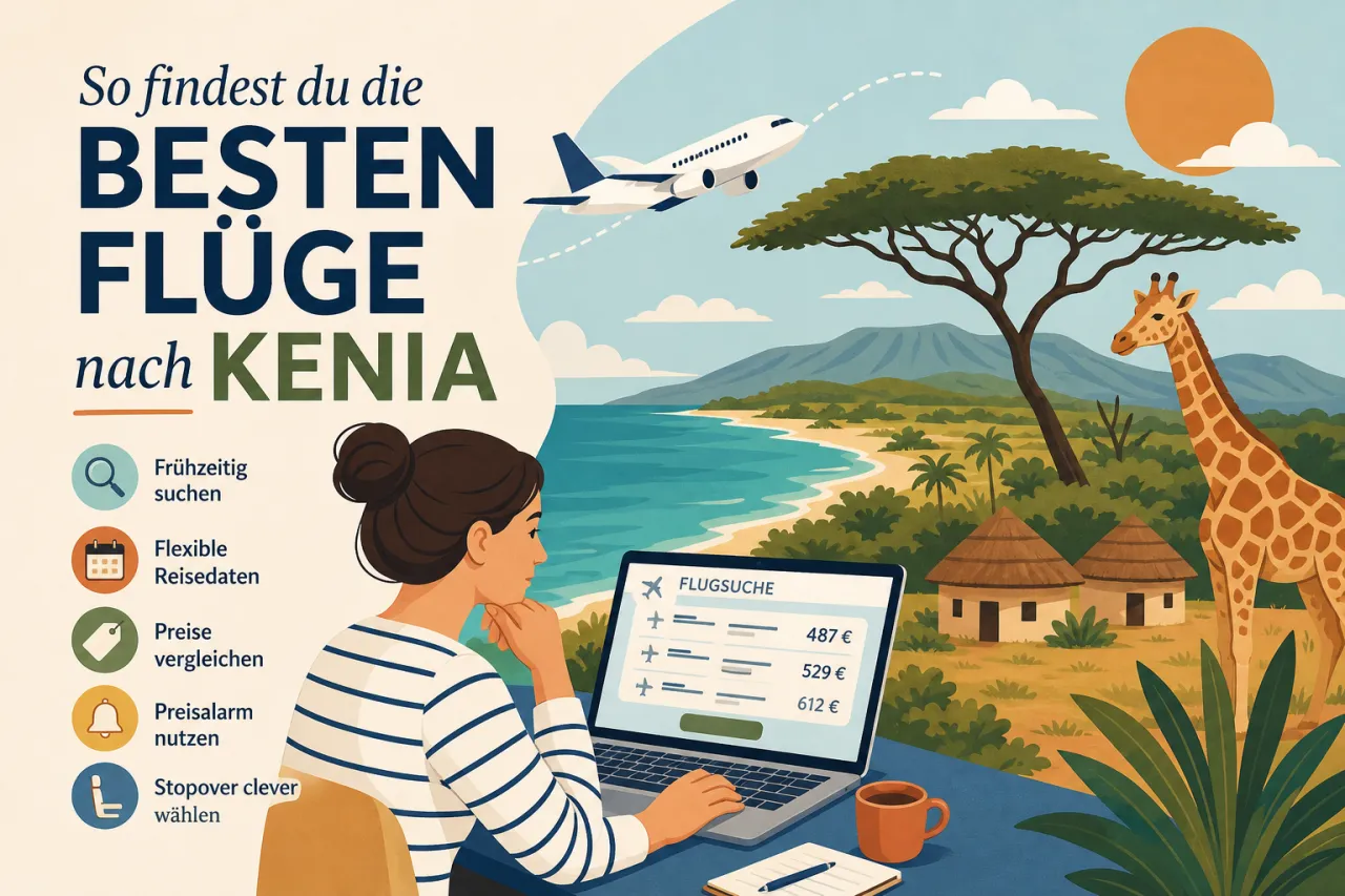 So findest du die besten Flüge nach Kenia