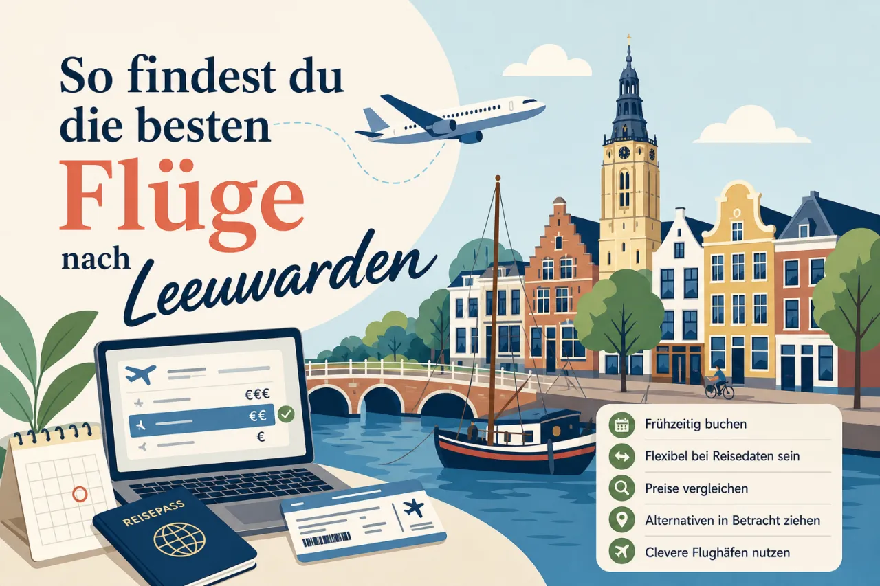 So findest du die besten Flüge nach Leeuwarden