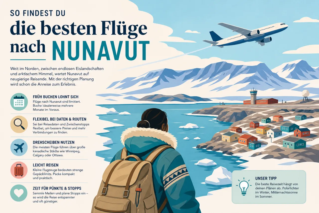 So findest du die besten Flüge nach Nunavut