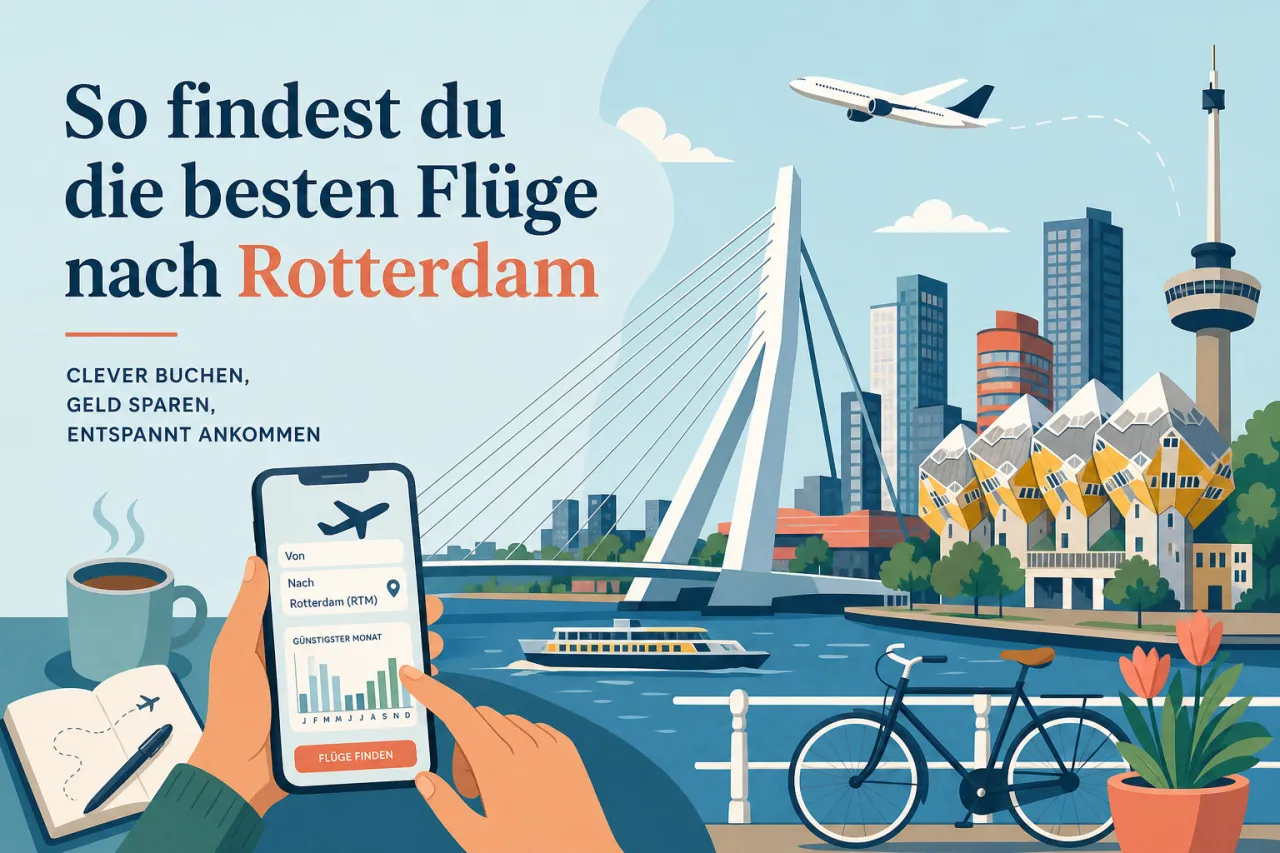 So findest du die besten Flüge nach Rotterdam