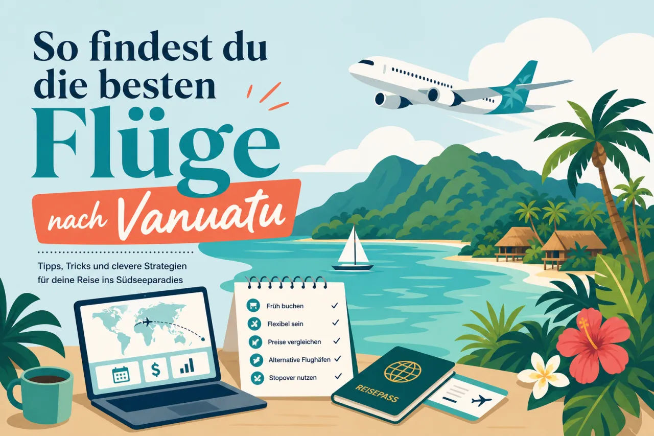 So findest du die besten Flüge nach Vanuatu