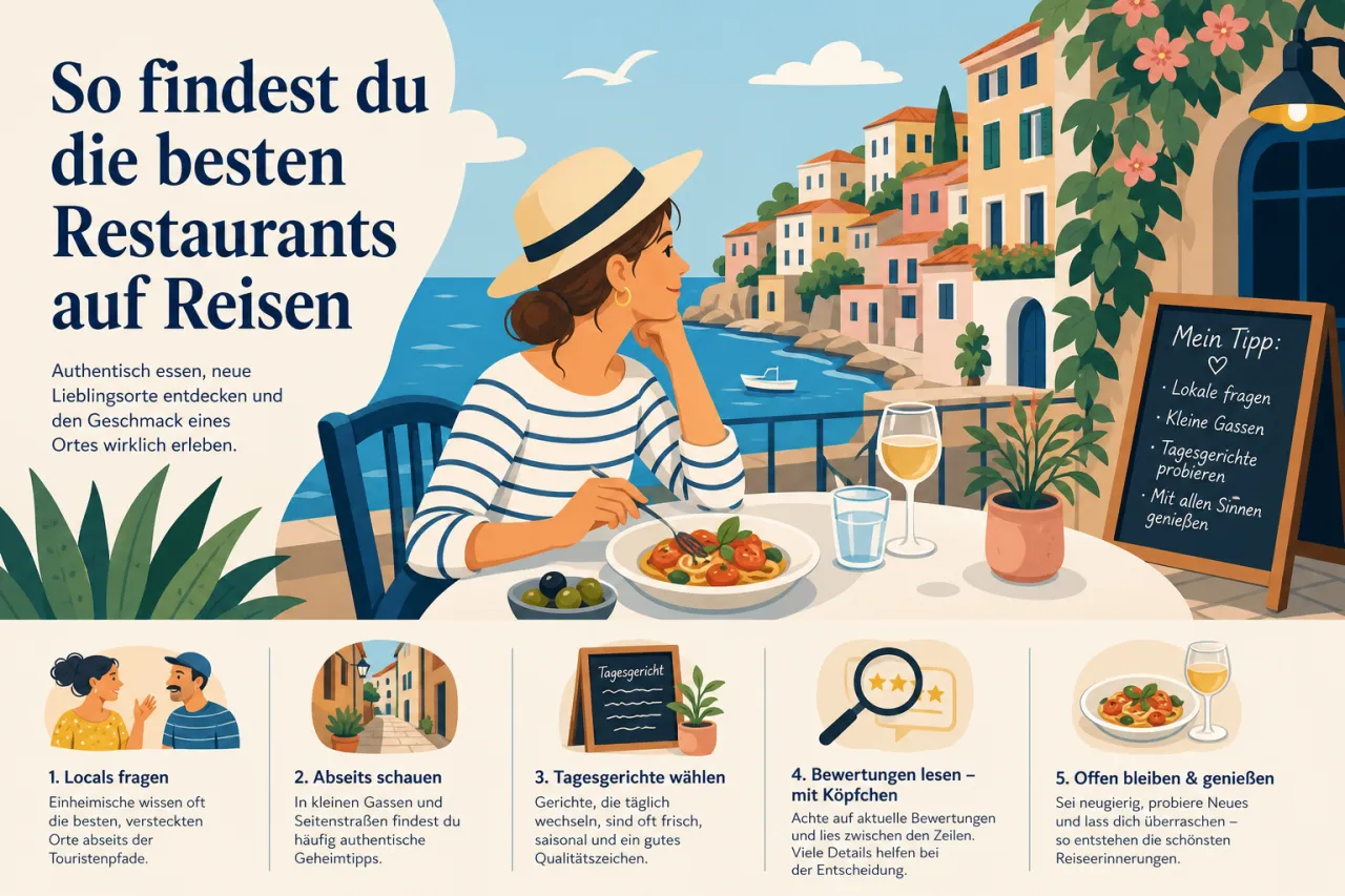 So findest du die besten Restaurants auf Reisen