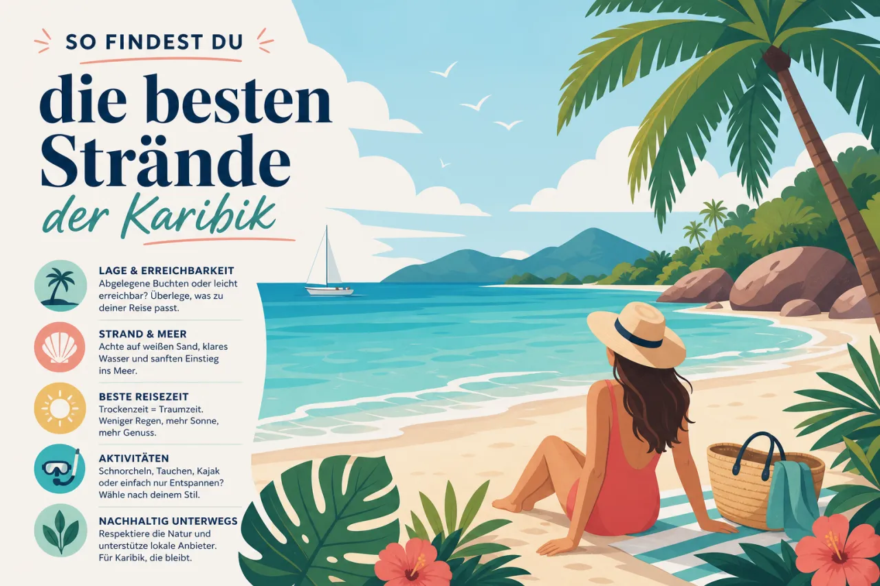 So findest du die besten Strände der Karibik