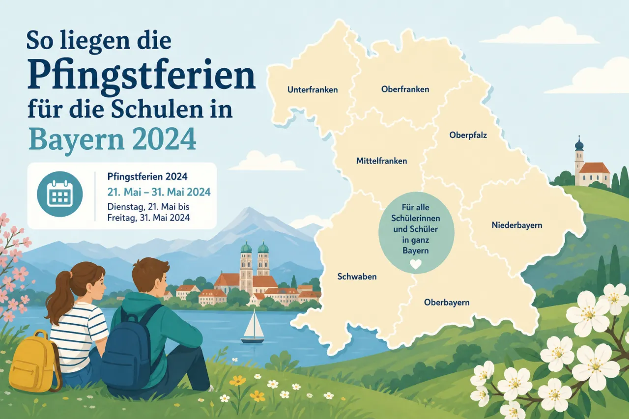 So liegen die Pfingstferien für die Schulen in Bayern 2024