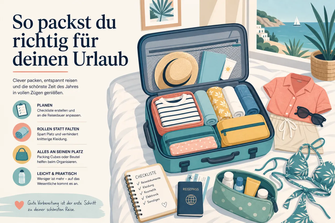 So packst du richtig für deinen Urlaub