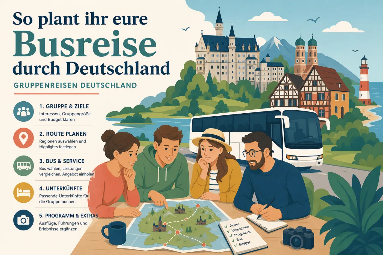 So plant ihr eure Busreise durch Deutschland