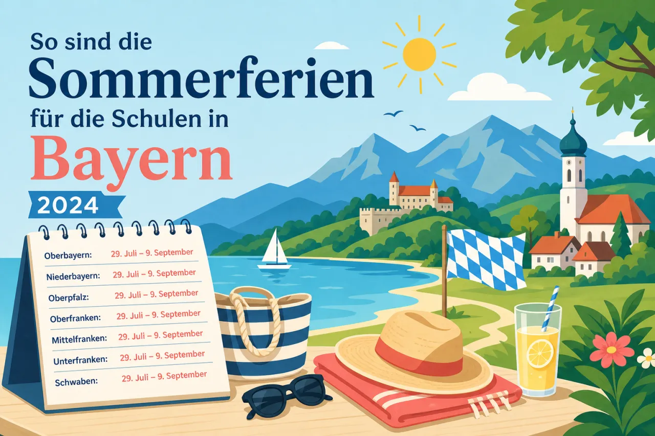 So sind die Sommerferien für die Schulen in Bayern 2024
