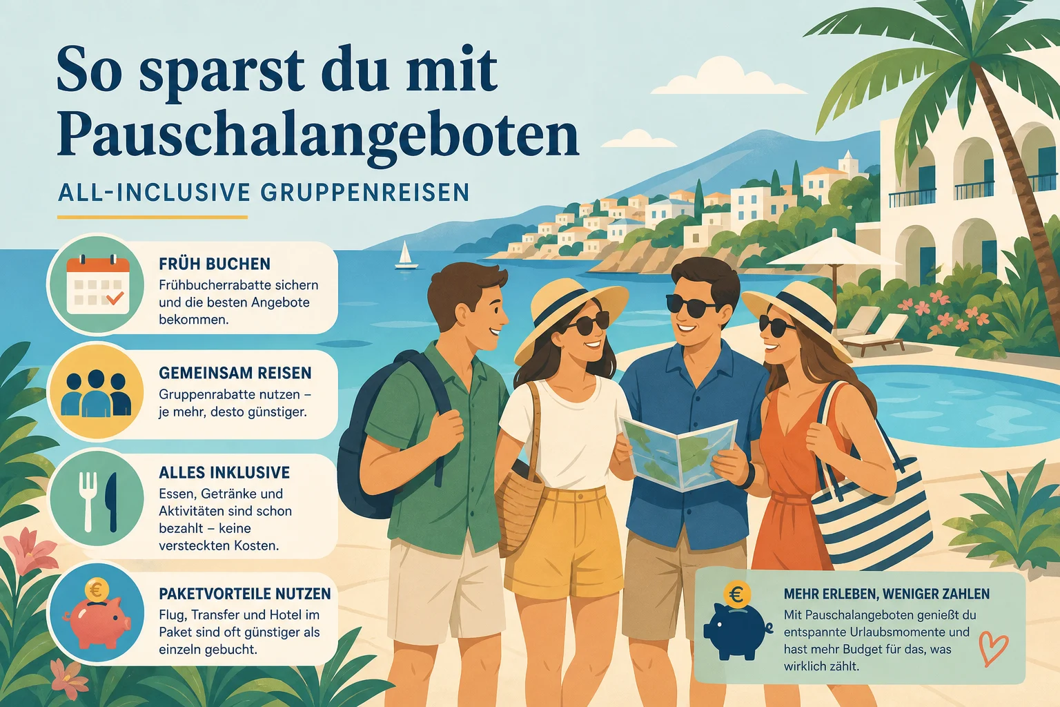 So sparst du mit Pauschalangeboten
