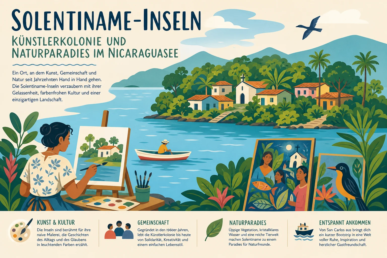 Solentiname-Inseln: Künstlerkolonie und Naturparadies im Nicaraguasee