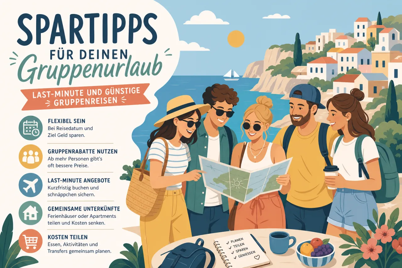 Spartipps für deinen Gruppenurlaub