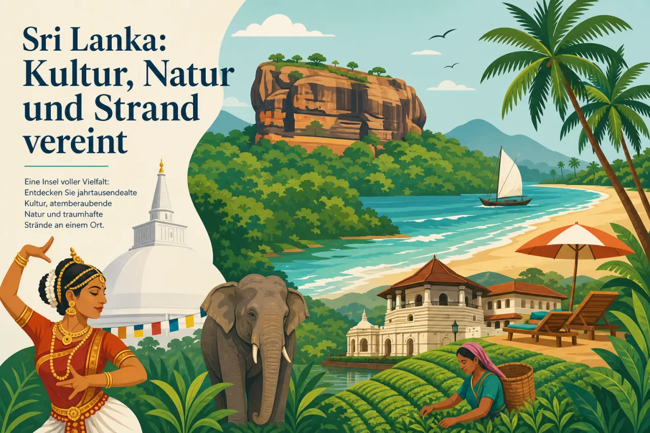 Sri Lanka: Kultur, Natur und Strand vereint