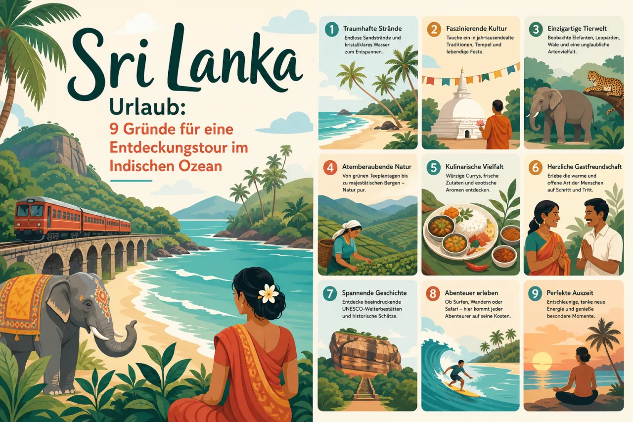 Sri Lanka Urlaub: 9 Gründe für eine Entdeckungstour im Indischen Ozean