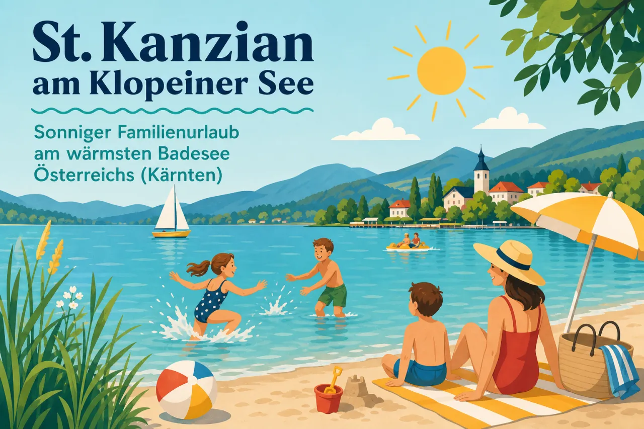 St. Kanzian am Klopeiner See: Sonniger Familienurlaub am wärmsten Badesee Österreichs