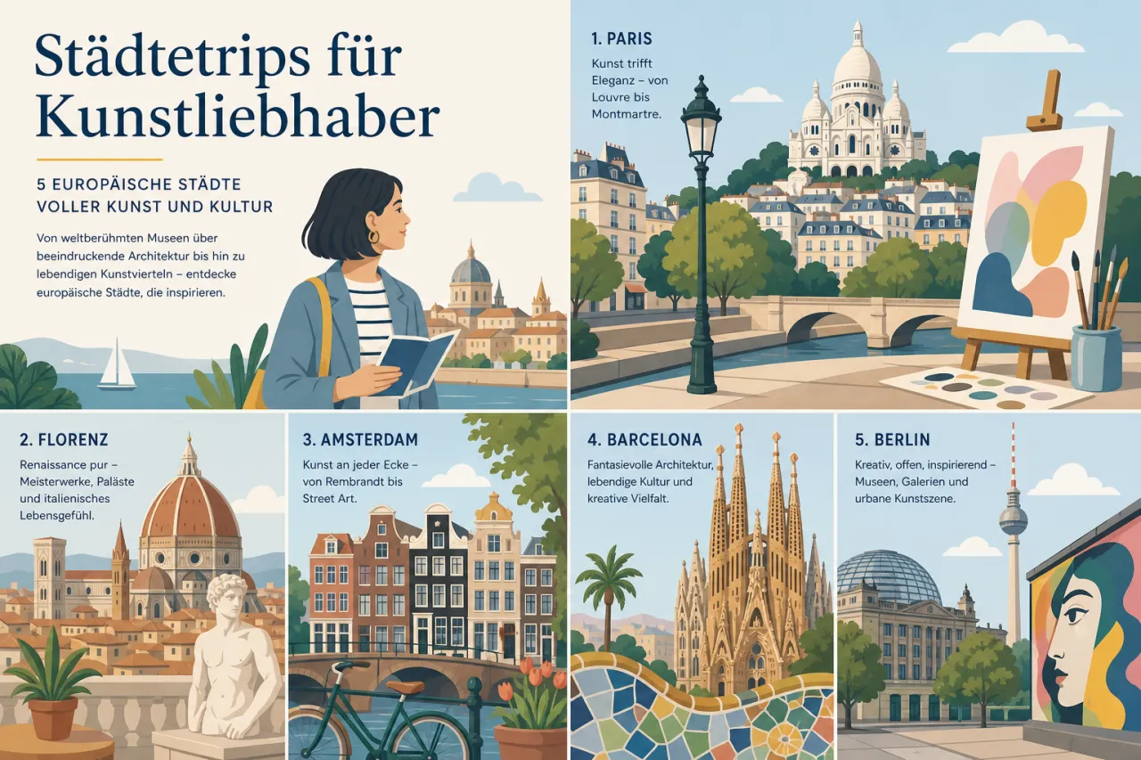Städtetrips für Kunstliebhaber – 5 europäische Städte voller Kunst und Kultur