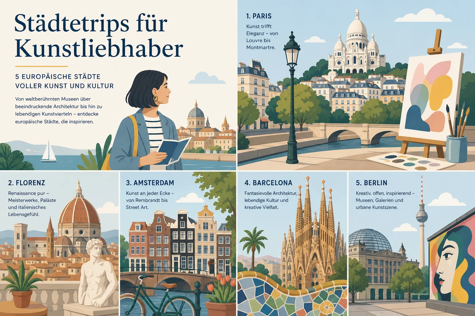 Städtetrips für Kunstliebhaber – 5 europäische Städte voller Kunst und Kultur