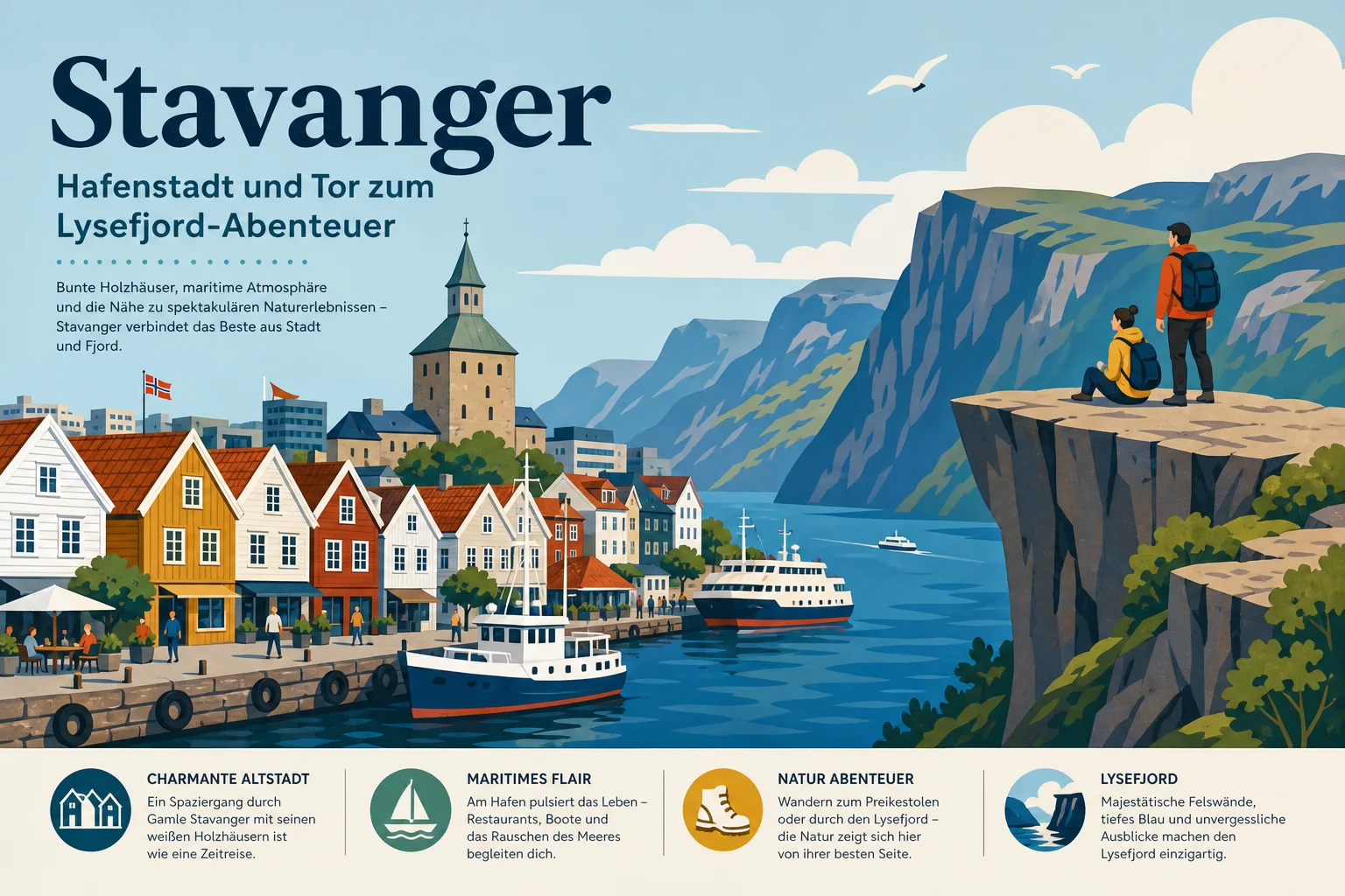 Stavanger: Hafenstadt und Tor zum Lysefjord-Abenteuer