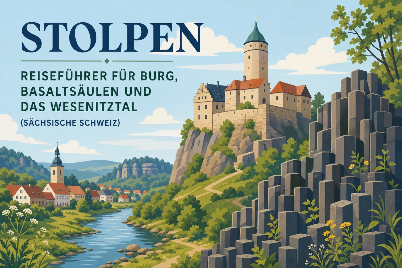 Stolpen: Reiseführer für Burg, Basaltsäulen und das Wesenitztal