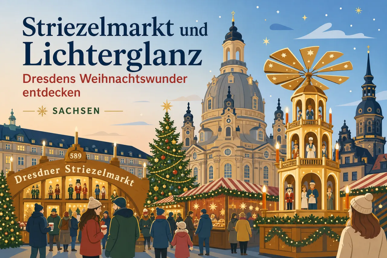 Striezelmarkt und Lichterglanz – Dresdens Weihnachtswunder entdecken