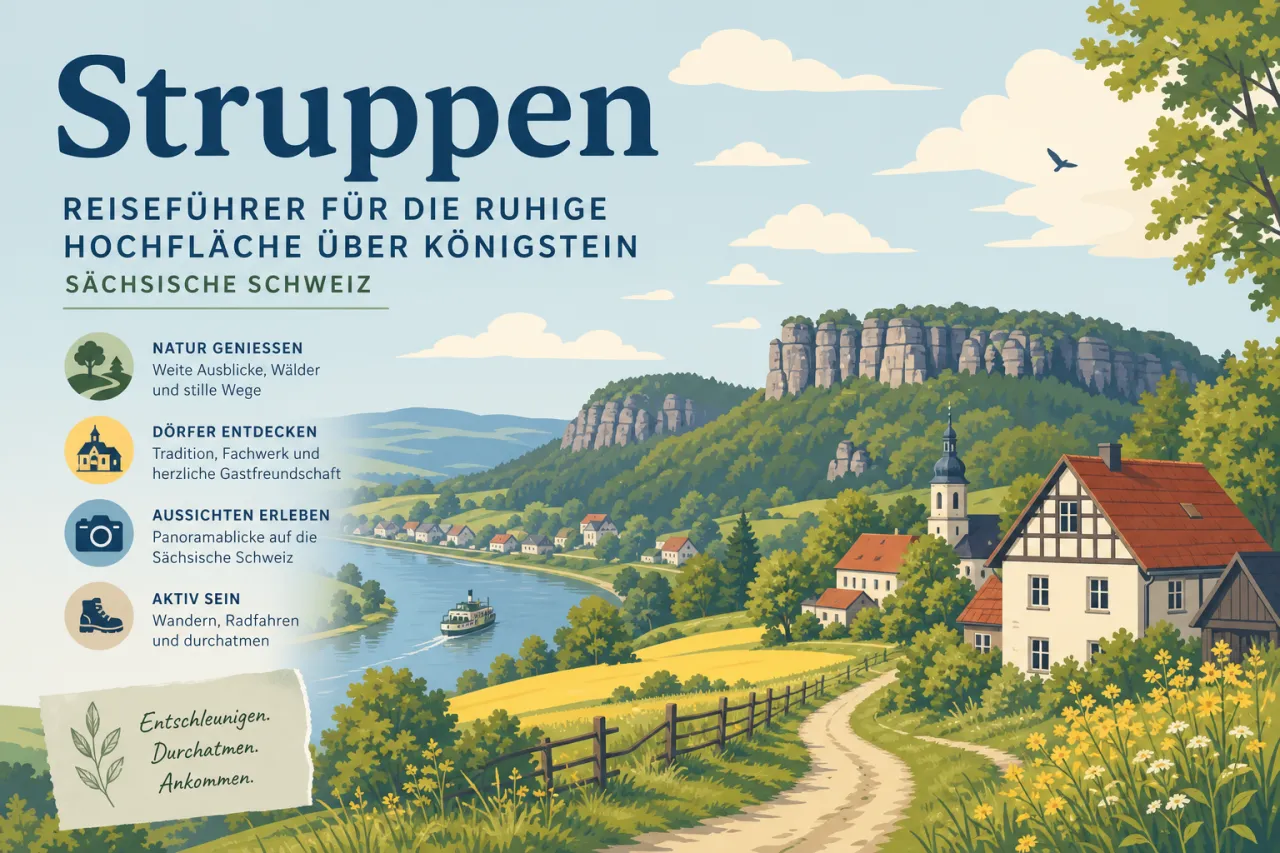 Struppen: Reiseführer für die ruhige Hochfläche über Königstein
