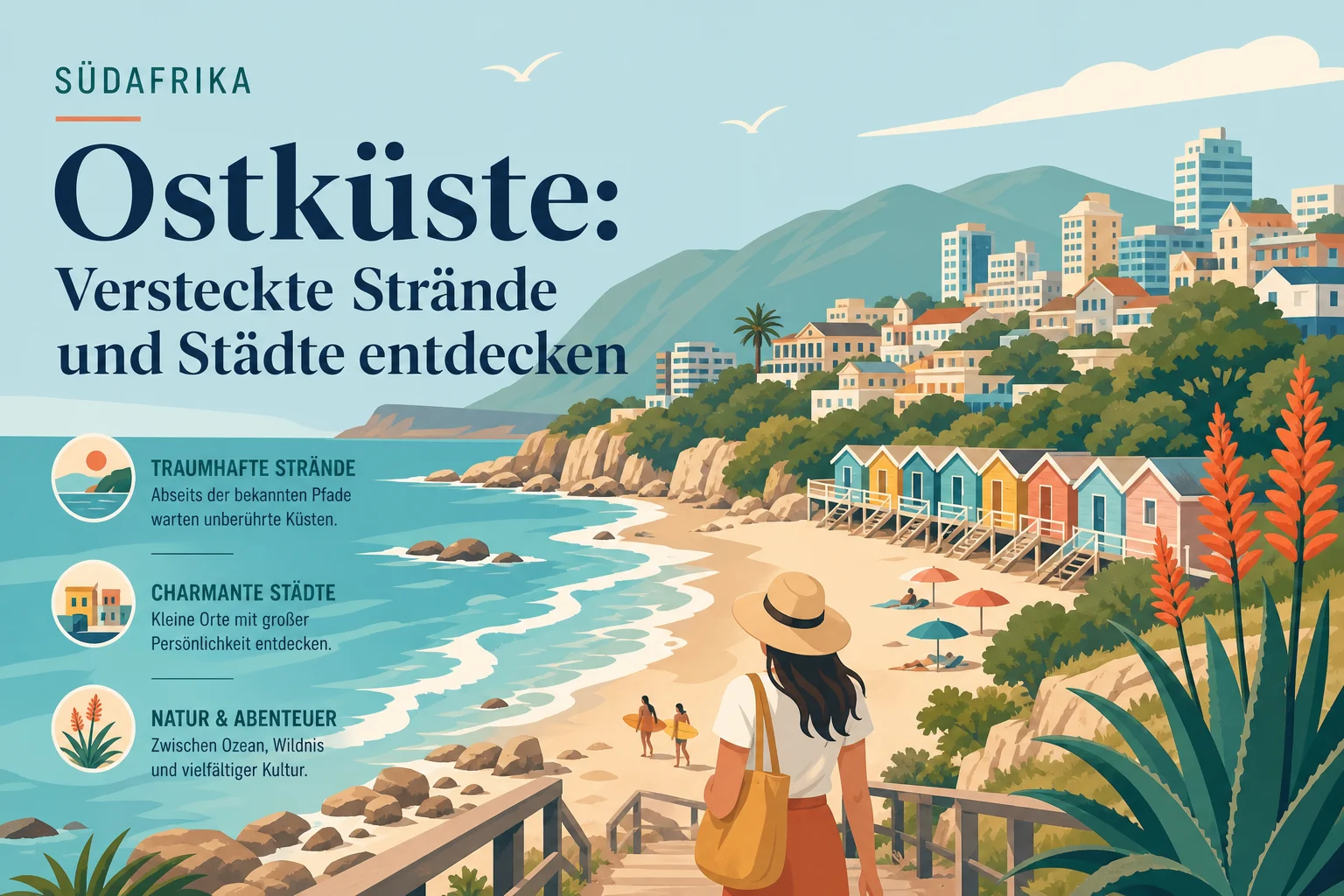 Südafrika Ostküste: Versteckte Strände und Städte entdecken