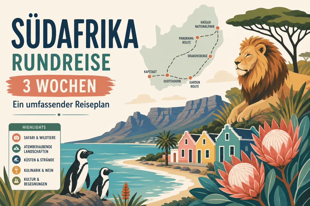 Südafrika Rundreise 3 Wochen: Ein umfassender Reiseplan