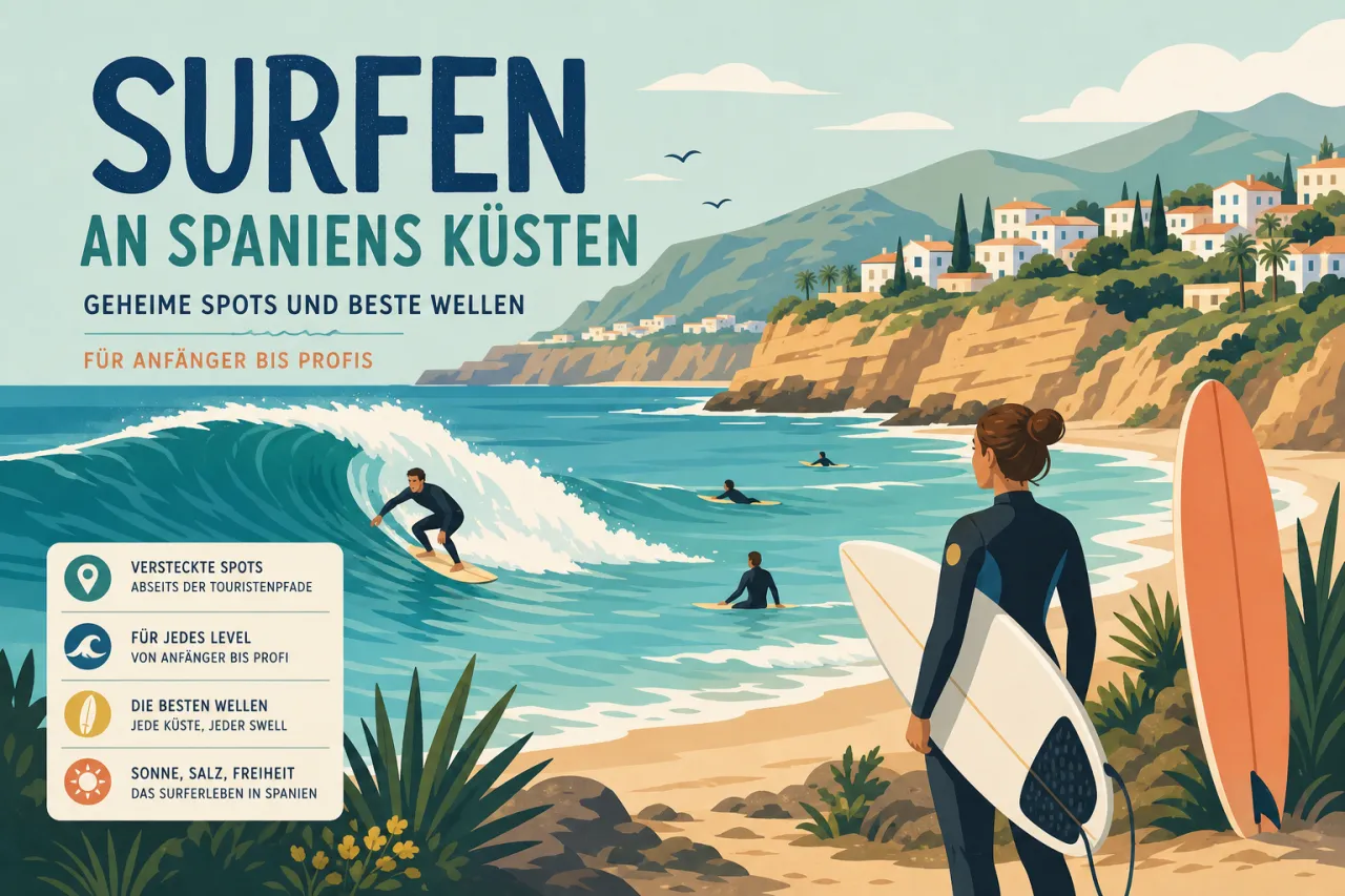 Surfen an Spaniens Küsten Geheime Spots und beste Wellen für Anfänger bis Profis