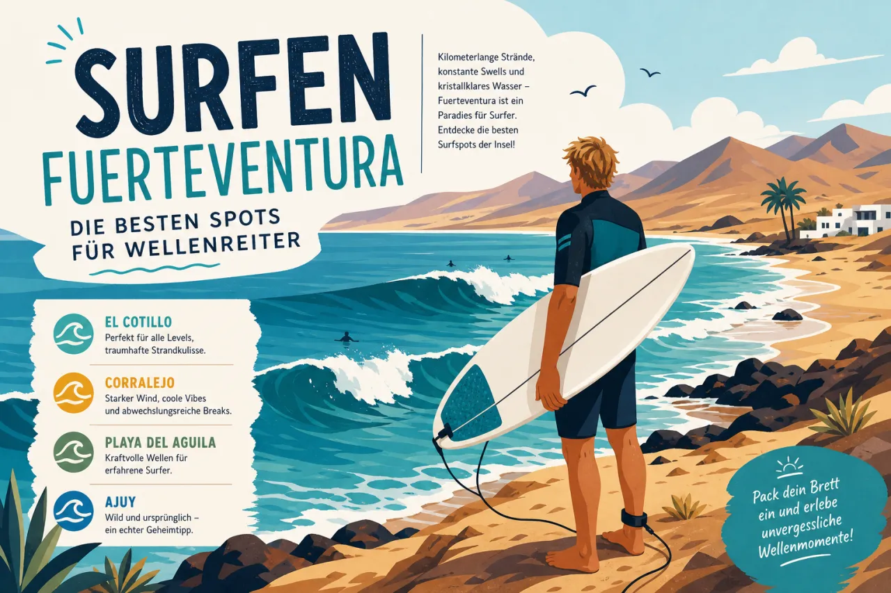 Surfen Fuerteventura: Die besten Spots für Wellenreiter