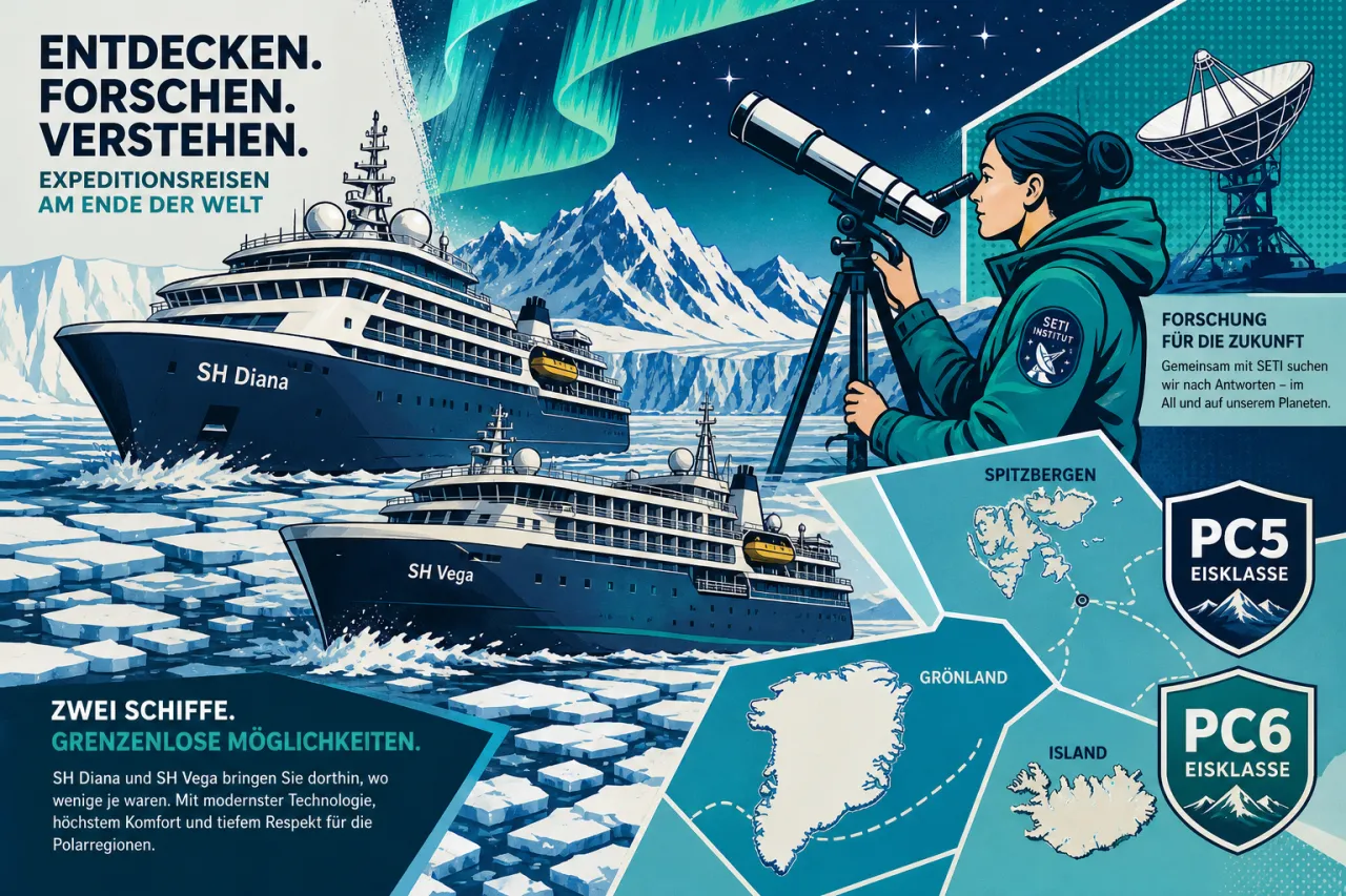Swan Hellenic: 18 Arktis-Expeditionen im Sommer 2026 — ohne Treibstoffzuschläge