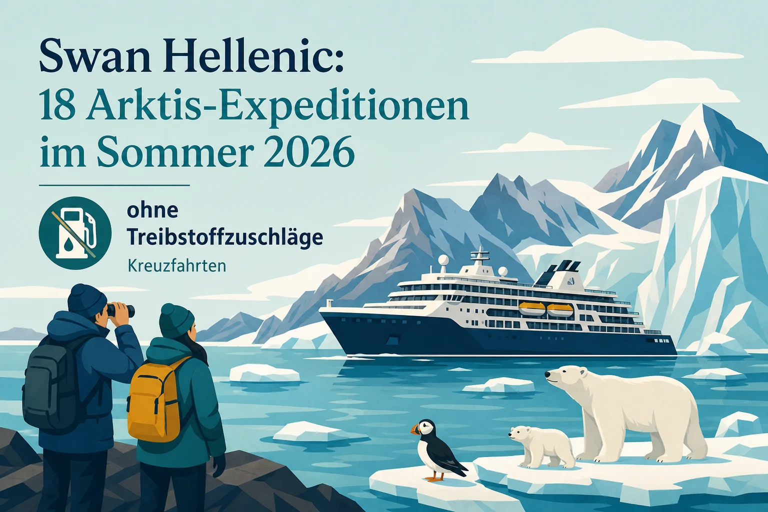 Swan Hellenic: 18 Arktis-Expeditionen im Sommer 2026 — ohne Treibstoffzuschläge