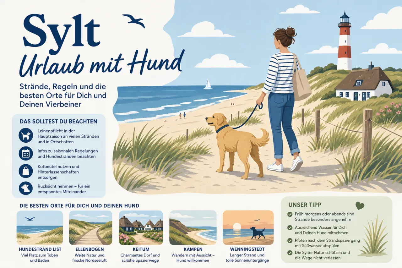 Sylt Urlaub mit Hund: Strände, Regeln und die besten Orte für Dich und Deinen Vierbeiner