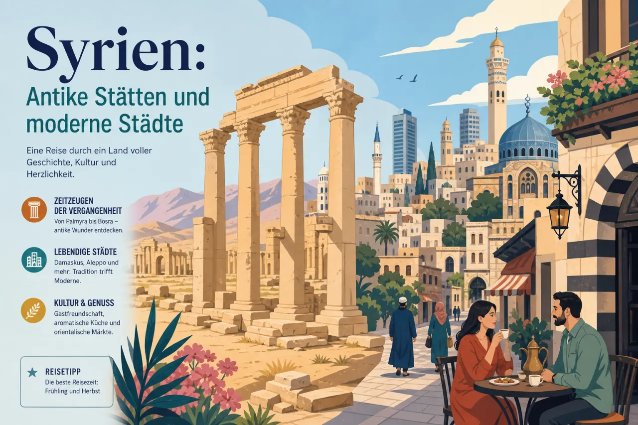 Syrien: Antike Stätten und moderne Städte