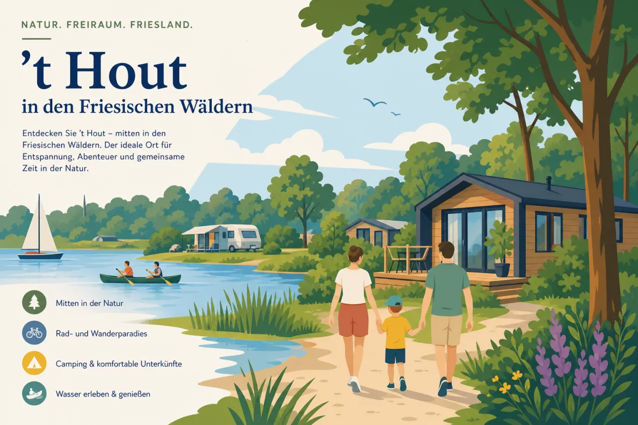 t Hout in den Friesischen Wäldern in Holland