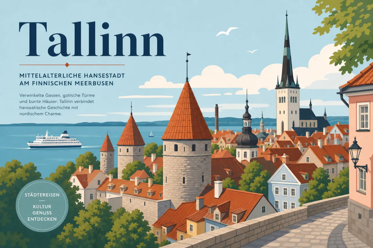 Tallinn — mittelalterliche Hansestadt am Finnischen Meerbusen