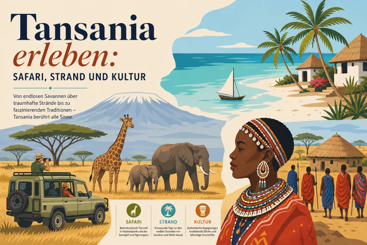 Tansania erleben: Safari, Strand und Kultur