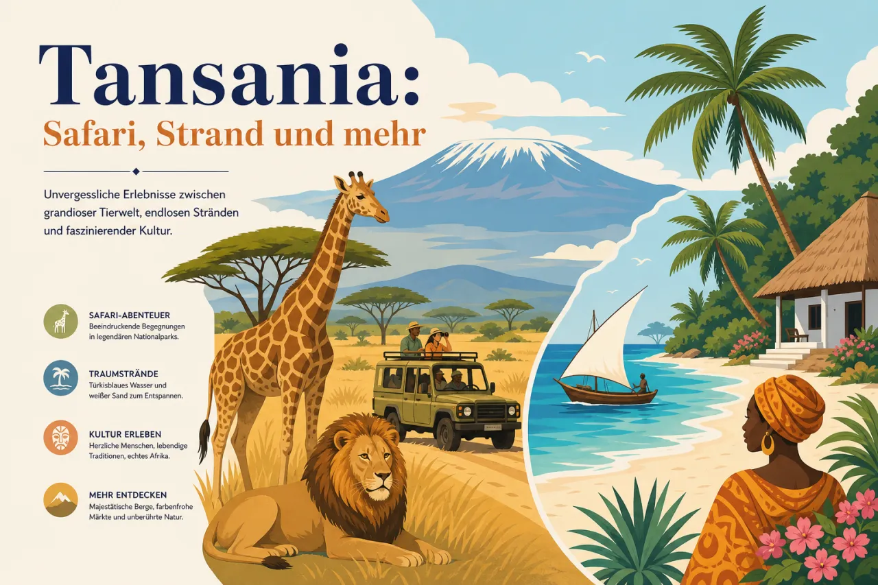 Tansania: Safari, Strand und mehr