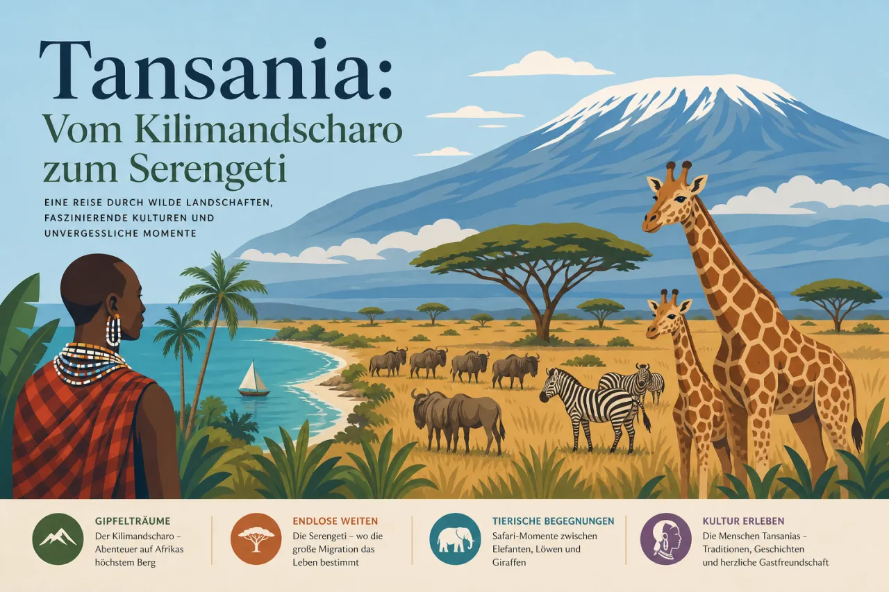 Tansania: Vom Kilimandscharo zum Serengeti