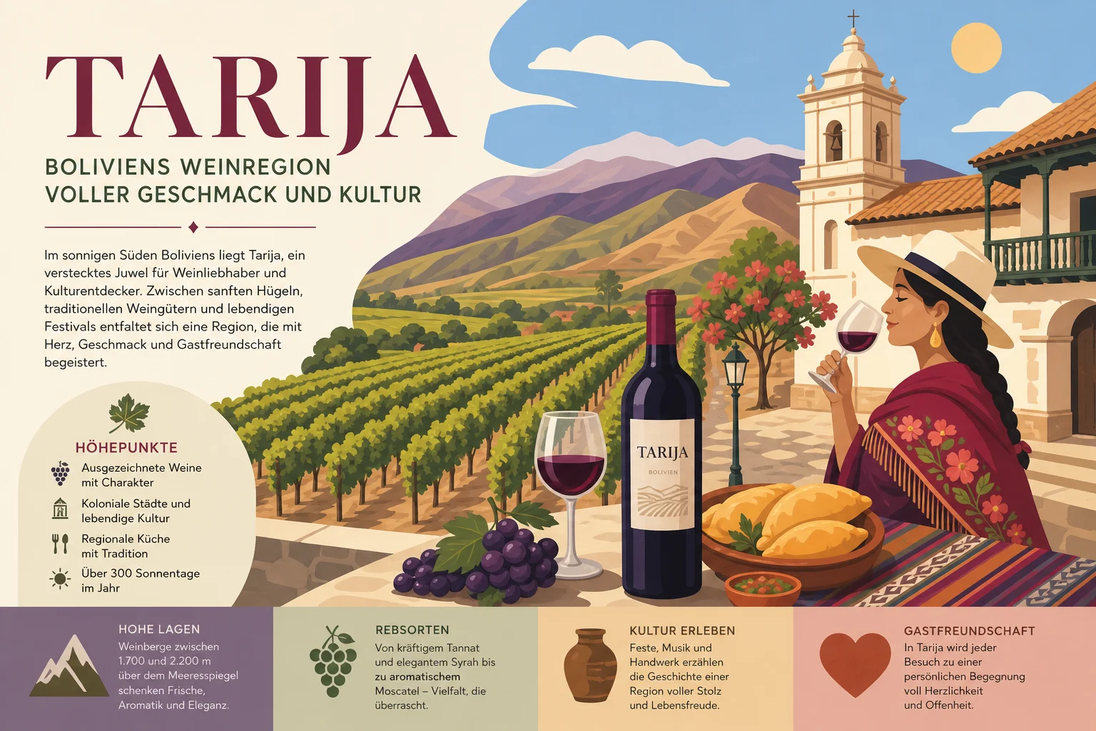 Tarija: Boliviens Weinregion voller Geschmack und Kultur