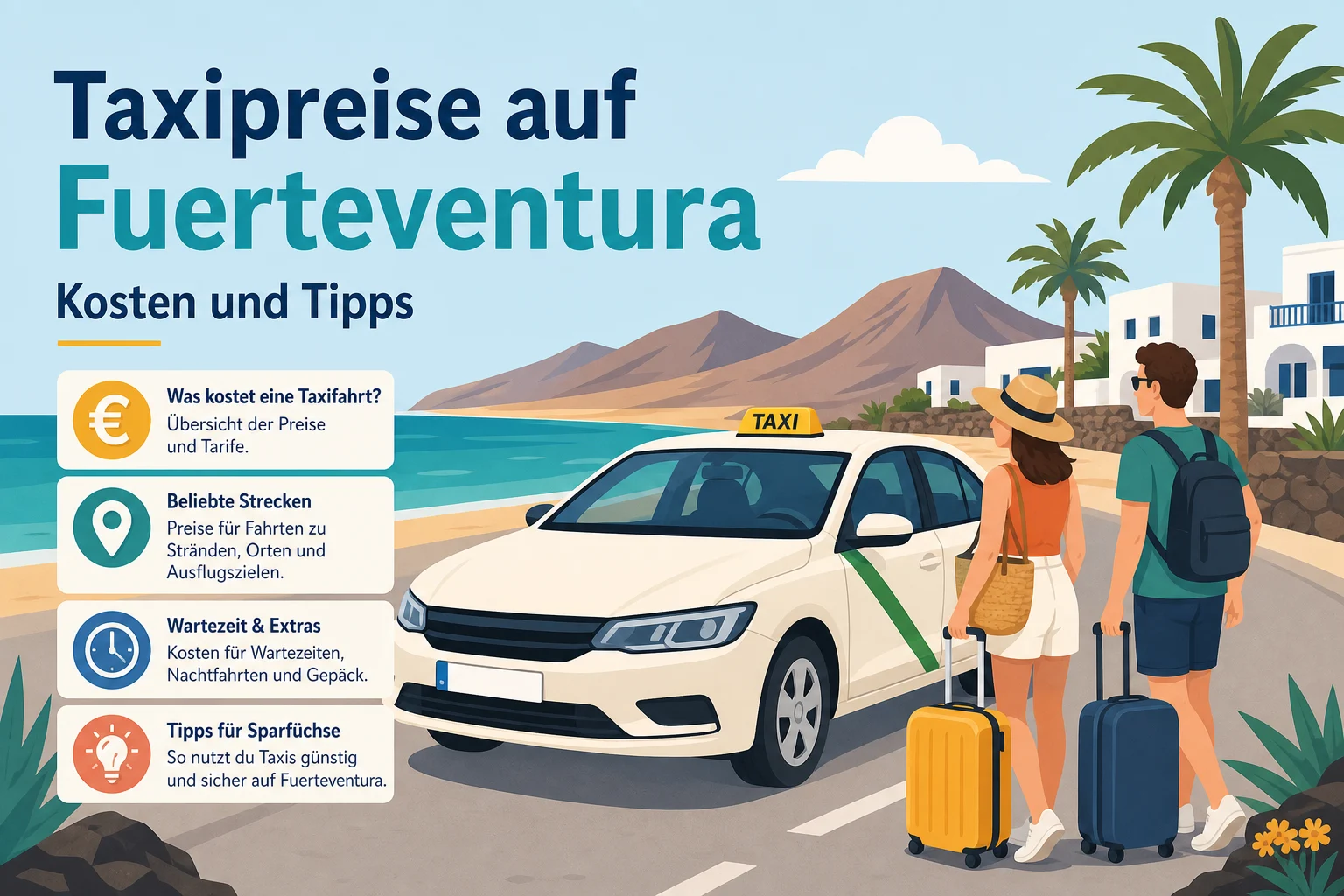 Taxipreise auf Fuerteventura: Kosten und Tipps
