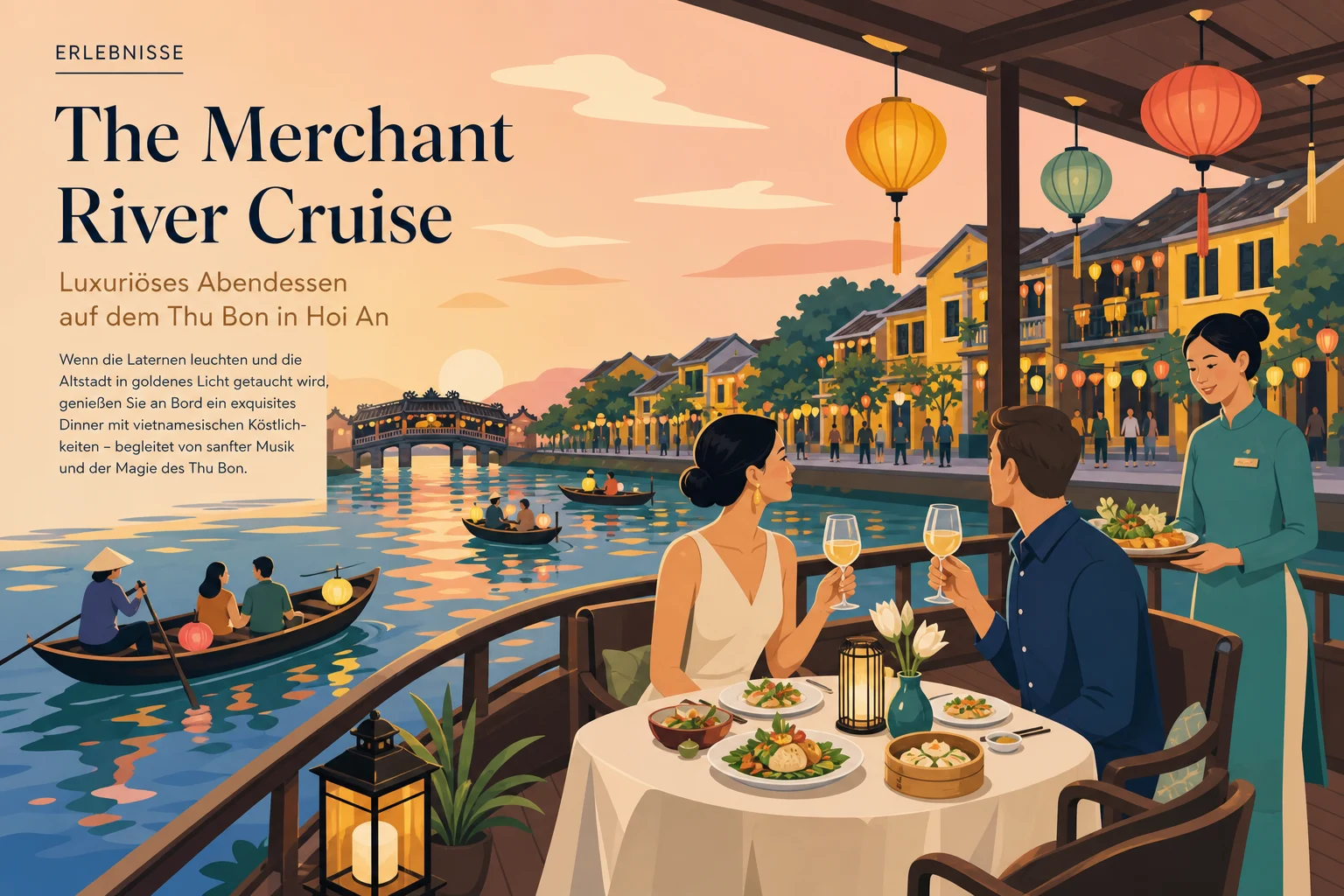 The Merchant River Cruise: Luxuriöses Abendessen auf dem Thu Bon in Hoi An