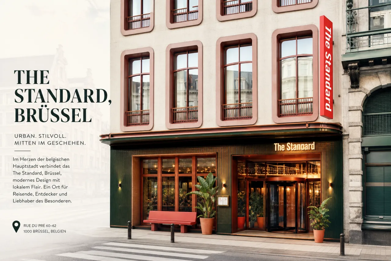 Fassade The Standard Brussels, erstes Hyatt-Hotel in Belgien
