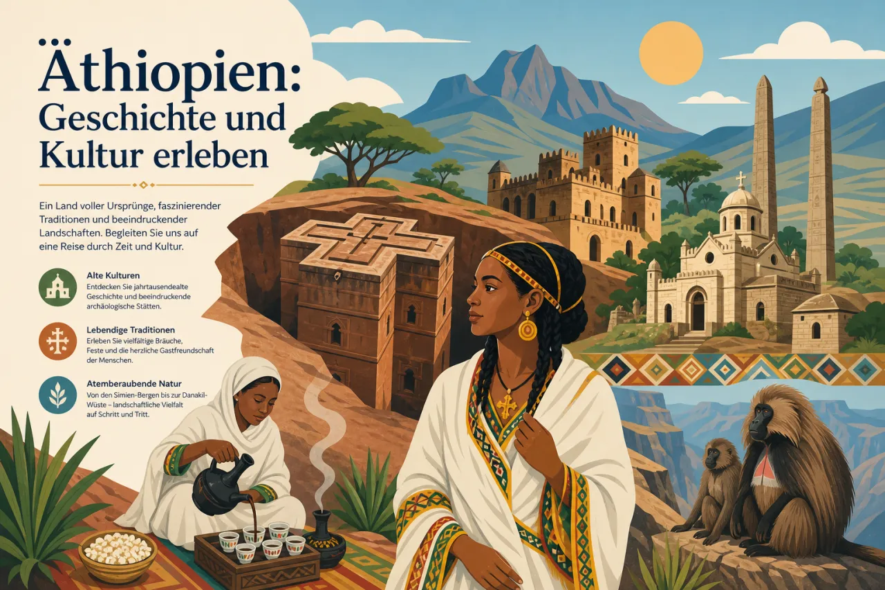 Äthiopien: Geschichte und Kultur erleben
