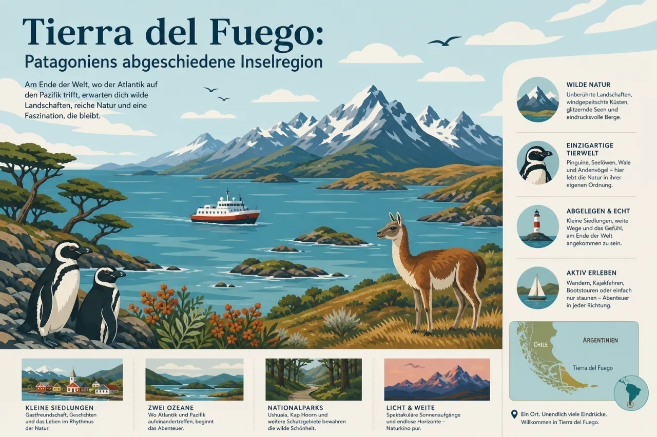 Tierra del Fuego: Patagoniens abgeschiedene Inselregion