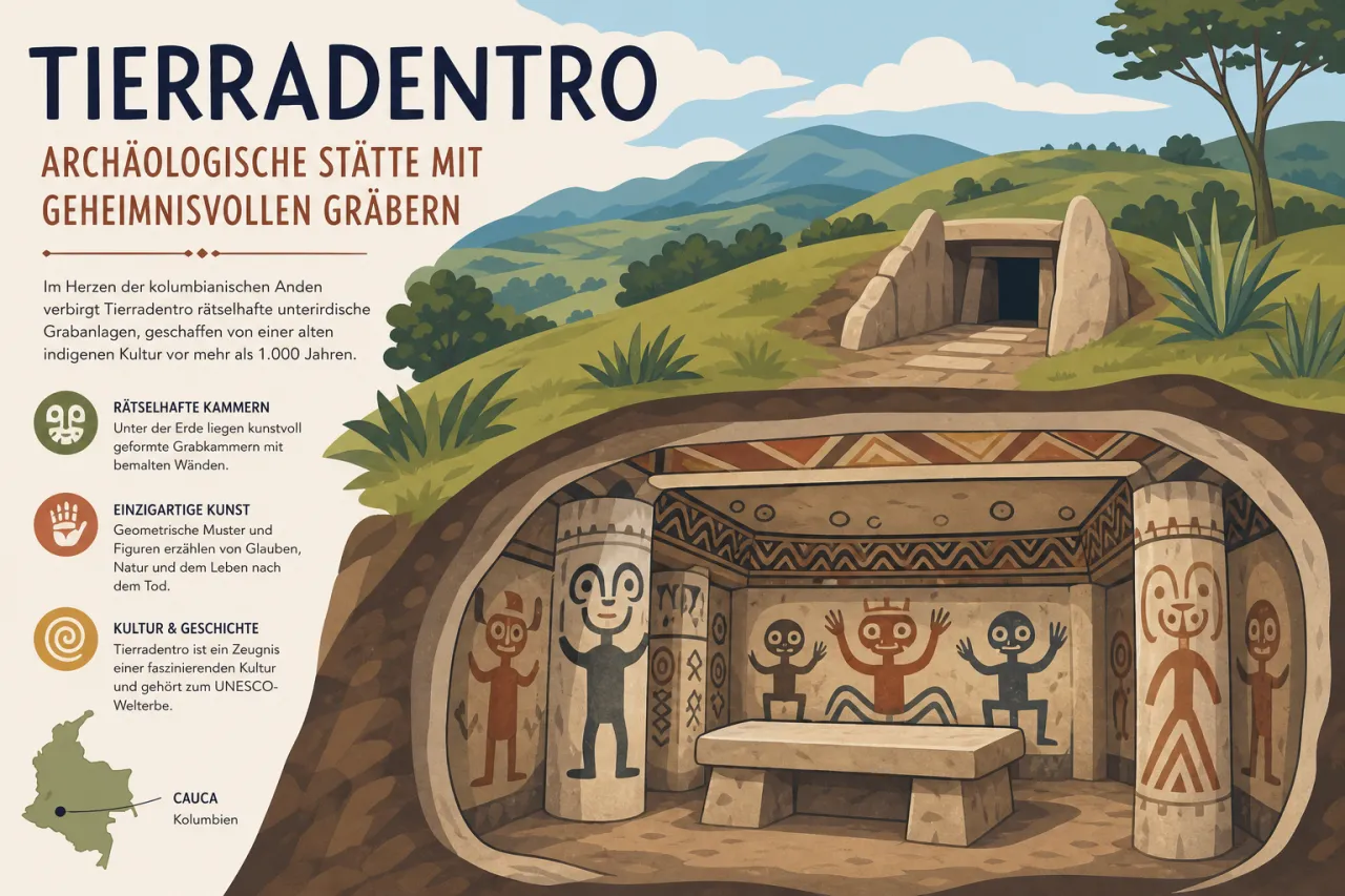 Tierradentro: Archäologische Stätte mit geheimnisvollen Gräbern