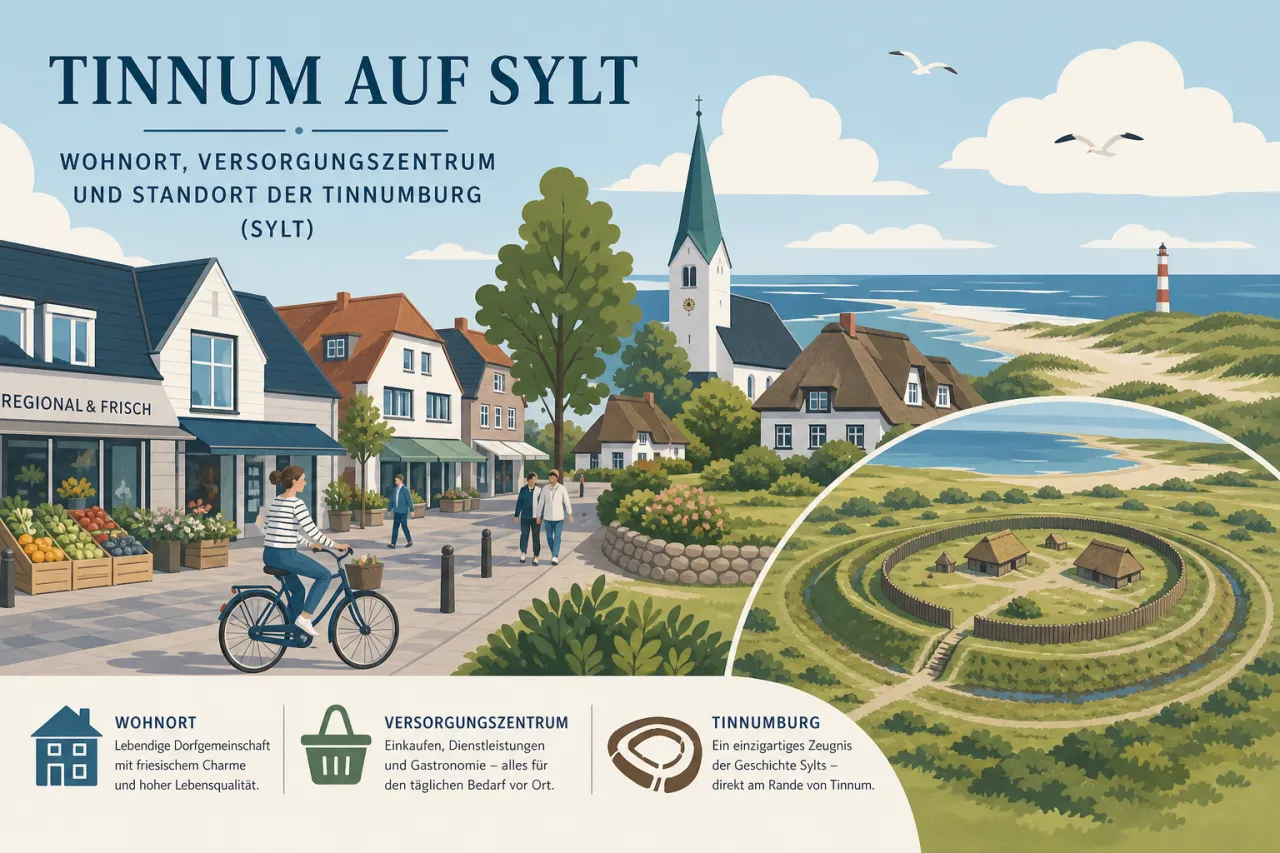 Tinnum auf Sylt: Wohnort, Versorgungszentrum und Standort der Tinnumburg